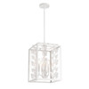 Savoy House - 3-4197-4-83 - Four Light Pendant - Birch - Bisque White