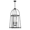 Savoy House - 3-2406-4-89 - Four Light Pendant - Rosedale - Matte Black