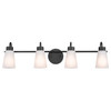 Kichler - 55127BK - Four Light Bath - Erma - Black