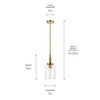 Kichler - 52725CPZ - One Light Mini Pendant - Madden - Champagne Bronze