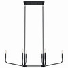 Kichler - 52721BK - Six Light Linear Chandelier - Madden - Black