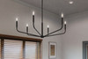 Kichler - 52719BK - Six Light Chandelier - Madden - Black