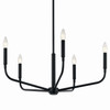 Kichler - 52717BK - Five Light Chandelier - Madden - Black
