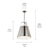 Kichler - 52711CLP - Two Light Pendant - Etcher - Classic Pewter
