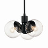 Kichler - 52700BKCLR - Three Light Chandelier - Silvarious - Black
