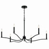 Kichler - 52696BK - Six Light Chandelier - Malene - Black