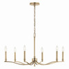 Kichler - 52695CPZ - Six Light Chandelier - Malene - Champagne Bronze