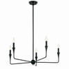 Kichler - 52689BK - Five Light Chandelier - Alvaro - Black