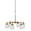 Kichler - 52616NBR - Six Light Chandelier - Winslow - Natural Brass