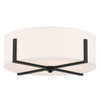Kichler - 52594BK - Four Light Flush Mount - Malen - Black