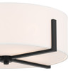 Kichler - 52594BK - Four Light Flush Mount - Malen - Black