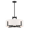 Kichler - 52592BK - Eight Light Semi Flush Mount - Malen - Black