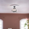 Kichler - 52591BK - Four Light Semi Flush Mount - Malen - Black
