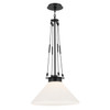 Kichler - 52581BK - One Light Pendant - Albers - Black