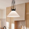 Kichler - 52581BK - One Light Pendant - Albers - Black