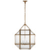 Visual Comfort Signature - SK 5009GI-CG - Three Light Lantern - Morris - Gilded Iron