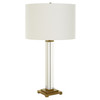 Uttermost - 30237 - One Light Table Lamp - Crystal Column - Antique Brass