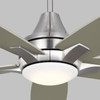 Generation Lighting. - 5LWDR52BSD - 52" Ceiling Fan - Lowden - Brushed Steel