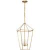 Visual Comfort Signature - MF 5102GI - LED Lantern - Malloy - Gilded Iron