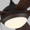 Generation Lighting. - 5DIC52RBD-V1 - 52" Ceiling Fan - Discus - Roman Bronze