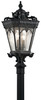 Kichler - 9559BKT - Four Light Outdoor Post Mount - Tournai - Textured Black