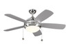 Generation Lighting. - 5DIC44PND-V1 - 44" Ceiling Fan - Discus - Polished Nickel