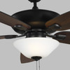 Generation Lighting. - 5COM52MBKD-V1 - 52" Ceiling Fan - Colony - Midnight Black