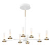 Eurofase - 45714-023 - LED Chandelier - Torcia - White and Brass