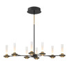 Eurofase - 45714-016 - LED Chandelier - Torcia - Black and Brass