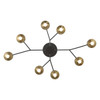 Eurofase - 45714-016 - LED Chandelier - Torcia - Black and Brass
