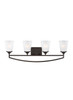 Generation Lighting. - 4424504-710 - Four Light Wall / Bath - Hanford - Bronze