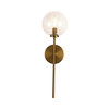 Alora - WV549101AGCL - One Light Wall Vanity - Cassia - Aged Brass/Clear Glass