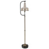 Uttermost - 28193-1 - One Light Floor Lamp - Elieser - Antiqued Brushed Brass