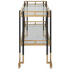 Uttermost - 25229 - Bar Cart - Kentmore - Matte Black And Brushed Gold