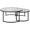 Uttermost - 25190 - Nesting Coffee Tables S/2 - Rhea - Satin Black