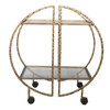 Uttermost - 25065 - Bar Cart - Zelina - Antique Gold