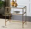 Uttermost - 24335 - Side Table - Genell - Gold Leafed