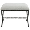 Uttermost - 23750 - Bench - Brisby - Distressed Charcoal