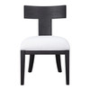 Uttermost - 23533 - Chair - Idris - Brushed And Rubbed In A Charcoal Black Stain