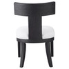 Uttermost - 23533 - Chair - Idris - Brushed And Rubbed In A Charcoal Black Stain