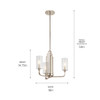 Kichler - 52410PN - Three Light Chandelier - Kimrose - Polished Nickel