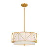 Kichler - 52075CLG - Three Light Pendant/Semi Flush - Birkleigh - Classic Gold