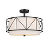 Kichler - 52075BK - Three Light Pendant/Semi Flush - Birkleigh - Black