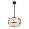 Kichler - 52074BK - Three Light Pendant/Semi Flush - Birkleigh - Black