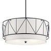 Kichler - 52072BK - Four Light Pendant - Birkleigh - Black