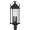 Kichler - 49717BKT - Four Light Outdoor Post Mount - Harbor Row - Textured Black