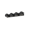 Alora - VL648431MB - Four Light Bathroom Fixtures - Willow - Matte Black