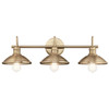 Kichler - 45945CPZ - Three Light Bath - Clyde - Champagne Bronze