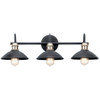 Kichler - 45945BK - Three Light Bath - Clyde - Black
