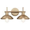 Kichler - 45944CPZ - Two Light Bath - Clyde - Champagne Bronze